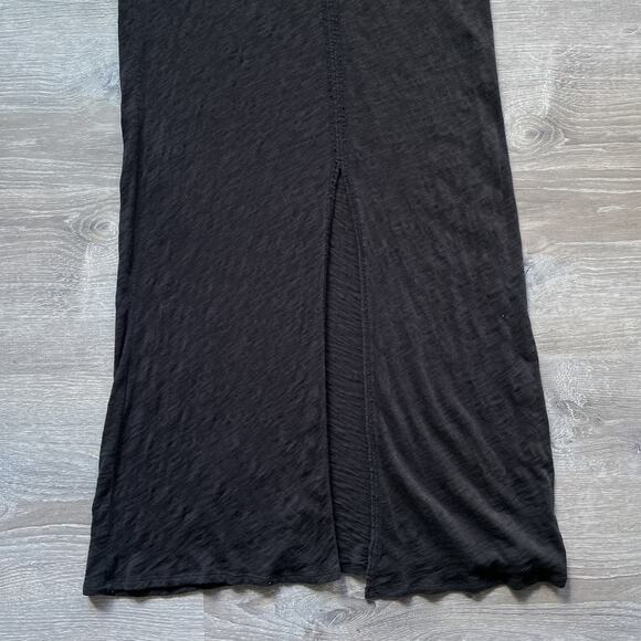 ATM Anthony Thomas Melillo Dress Black Pocket T-Shirt Maxi Burnout Size S/P - Picture 7 of 10